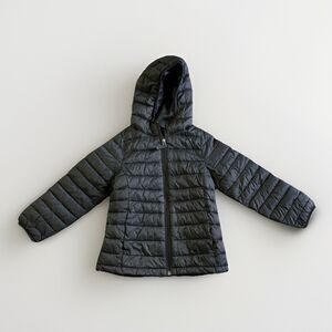 Amazon Essentials Black Puffer Jacket Girls Youth Kids Size 6 7